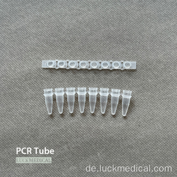 Plastik -PCR -Röhrchen mit Kappen